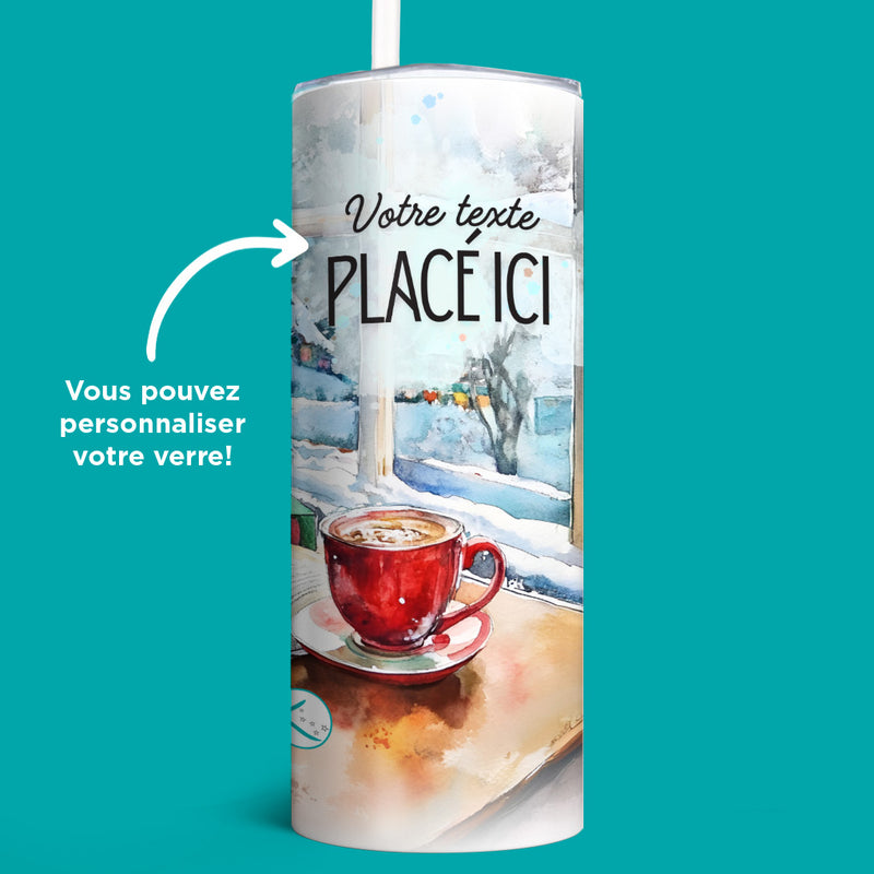 Verre en acier inoxydable Conte de Noël