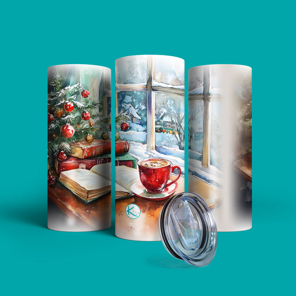 Verre en acier inoxydable Conte de Noël