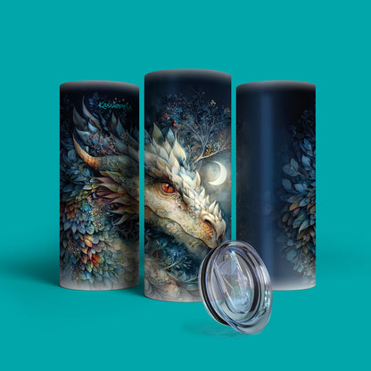 Verre en acier inoxydable Dragon à la lune