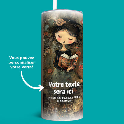 Verre en acier inoxydable Entre ciel et papier