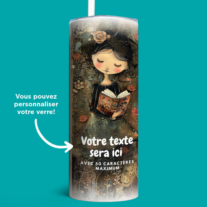 Verre en acier inoxydable Entre ciel et papier