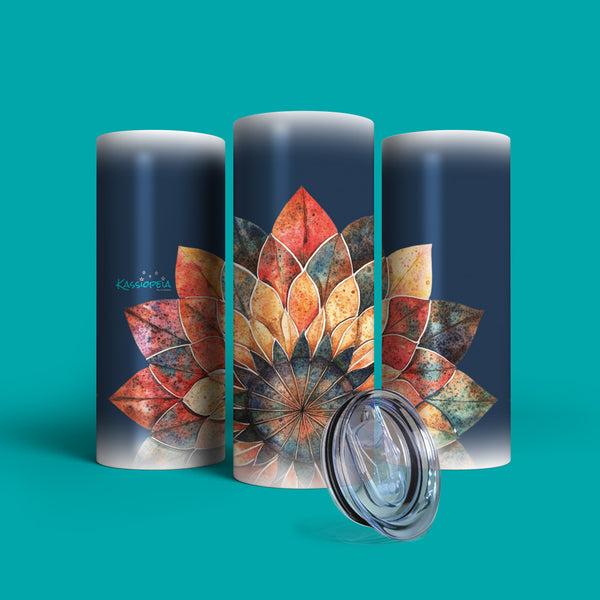 Verre en acier inoxydable Feuillessence