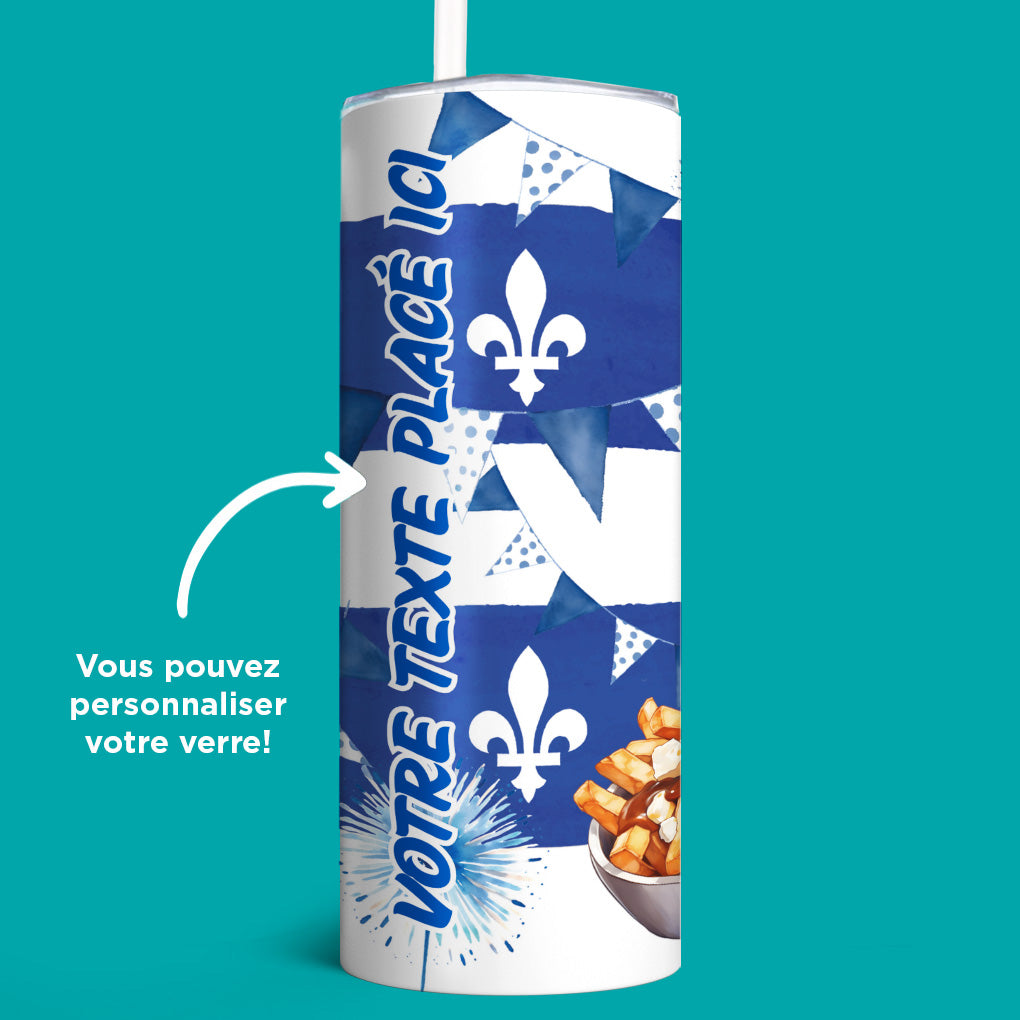 Verre en acier inoxydable Fleur de lys