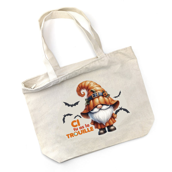 Sac fourre-tout Gnome citrouille