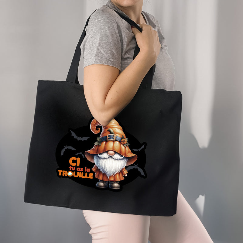 Sac fourre-tout Gnome citrouille