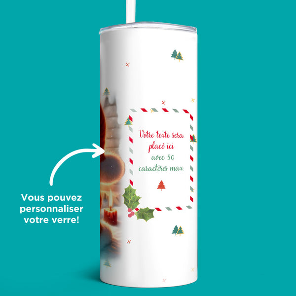 Verre en acier inoxydable Gnomes Maman et papa Noël