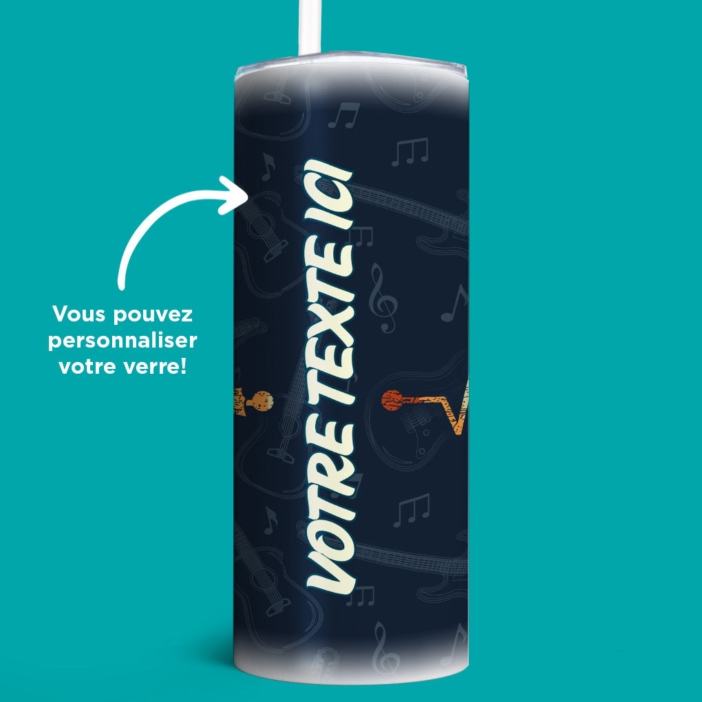 Verre en acier inoxydable Heartbeat