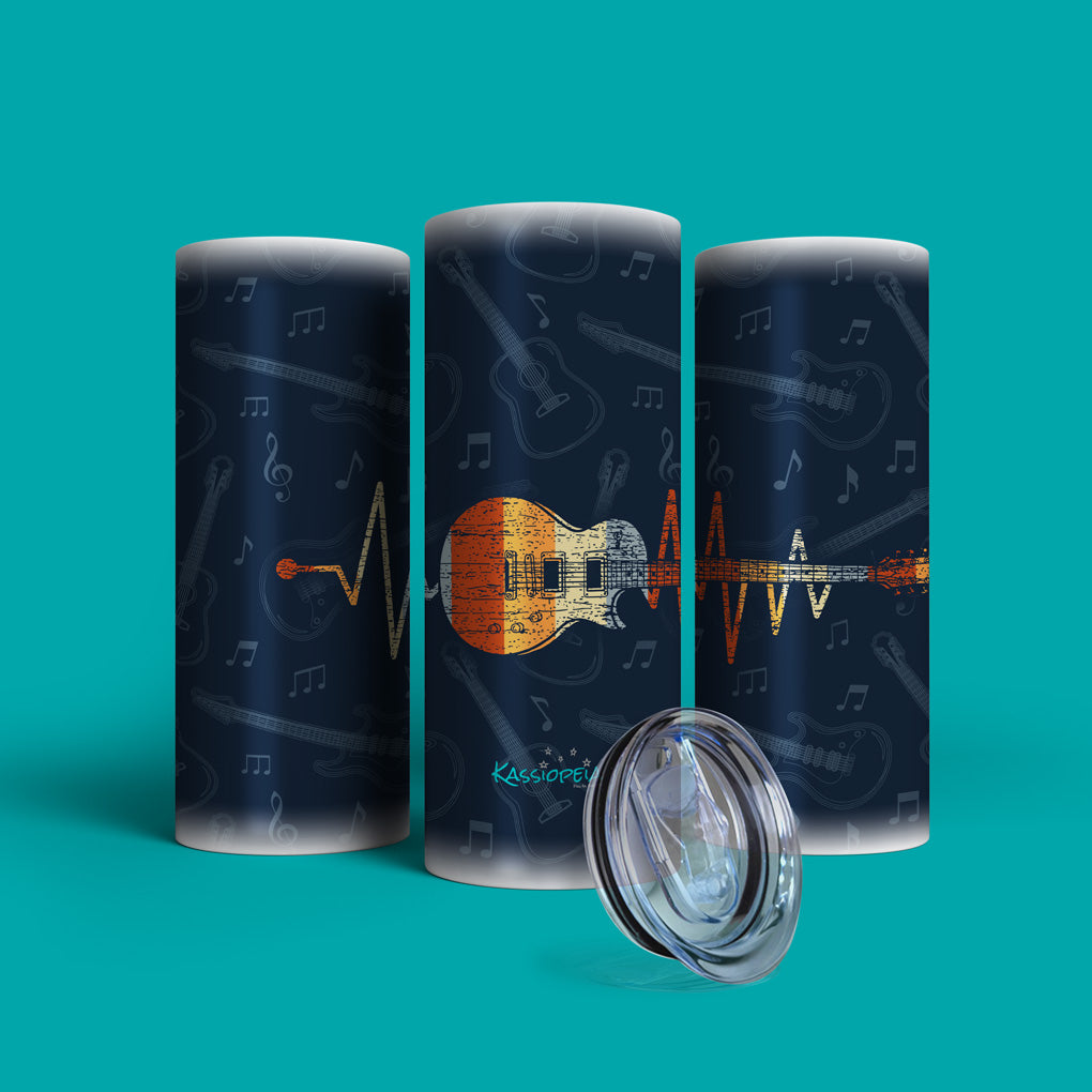 Verre en acier inoxydable Heartbeat