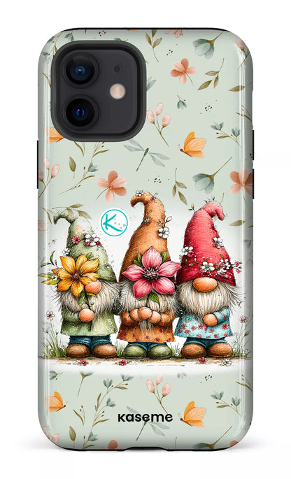 Étui à cellulaire - Gnomes à la fleur