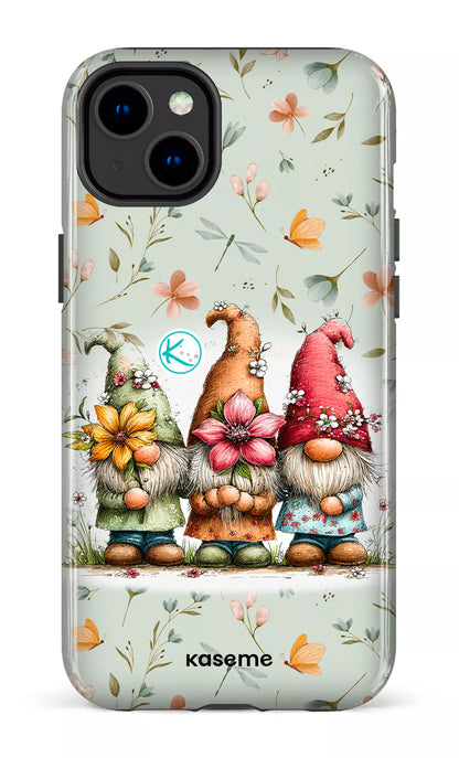 Étui à cellulaire - Gnomes à la fleur