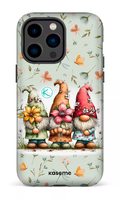 Étui à cellulaire - Gnomes à la fleur