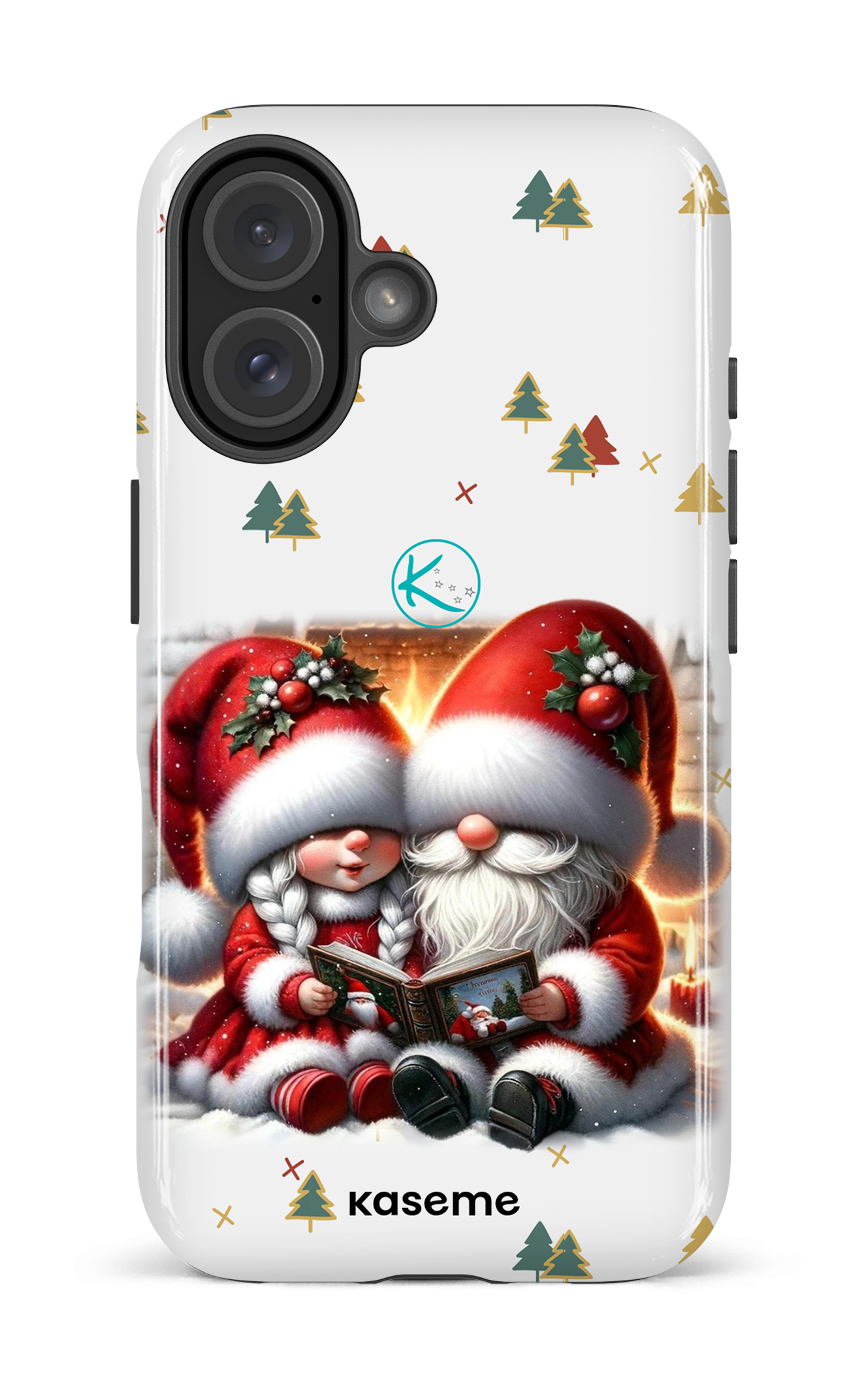 Étui à cellulaire - Gnome Maman et Papa Noël