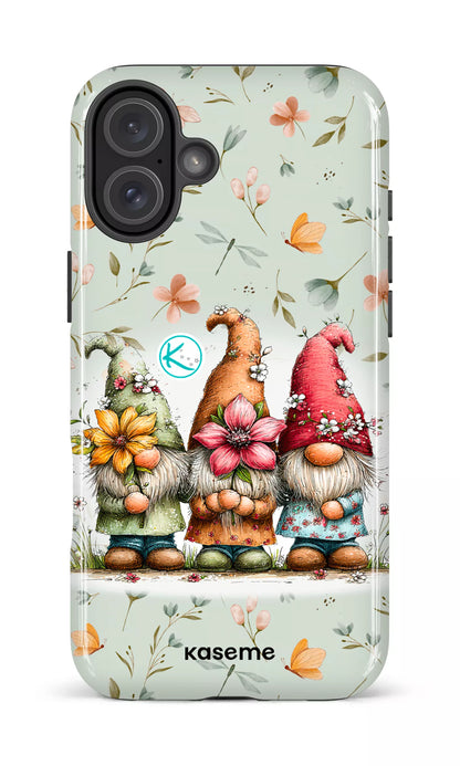 Étui à cellulaire - Gnomes à la fleur