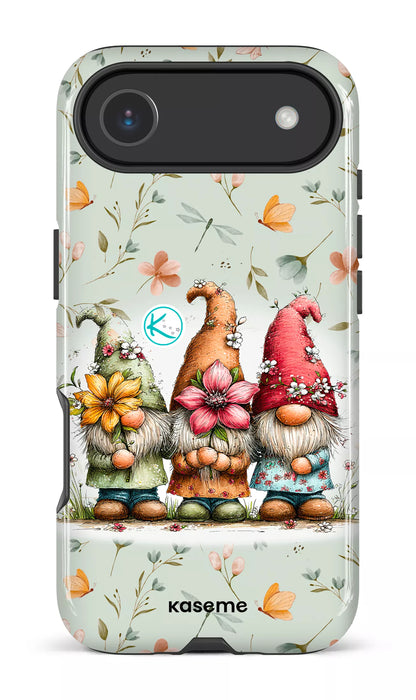 Étui à cellulaire - Gnomes à la fleur