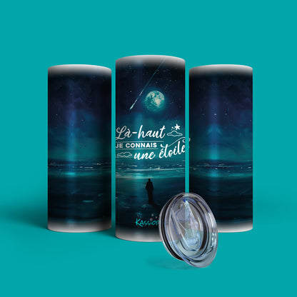 Verre en acier inoxydable Là-haut