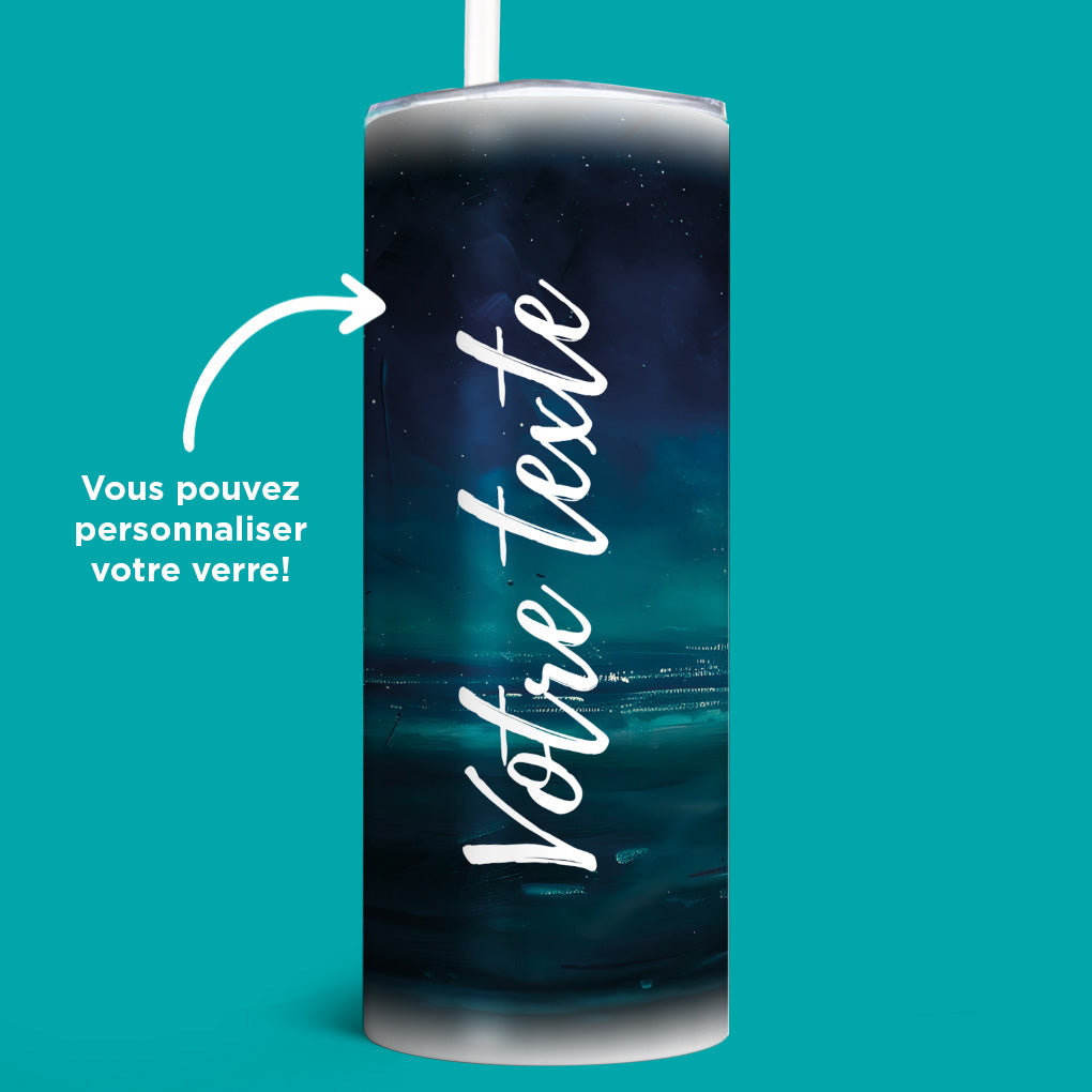 Verre en acier inoxydable Là-haut