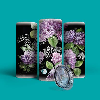 Verre en acier inoxydable Le chant des lilas