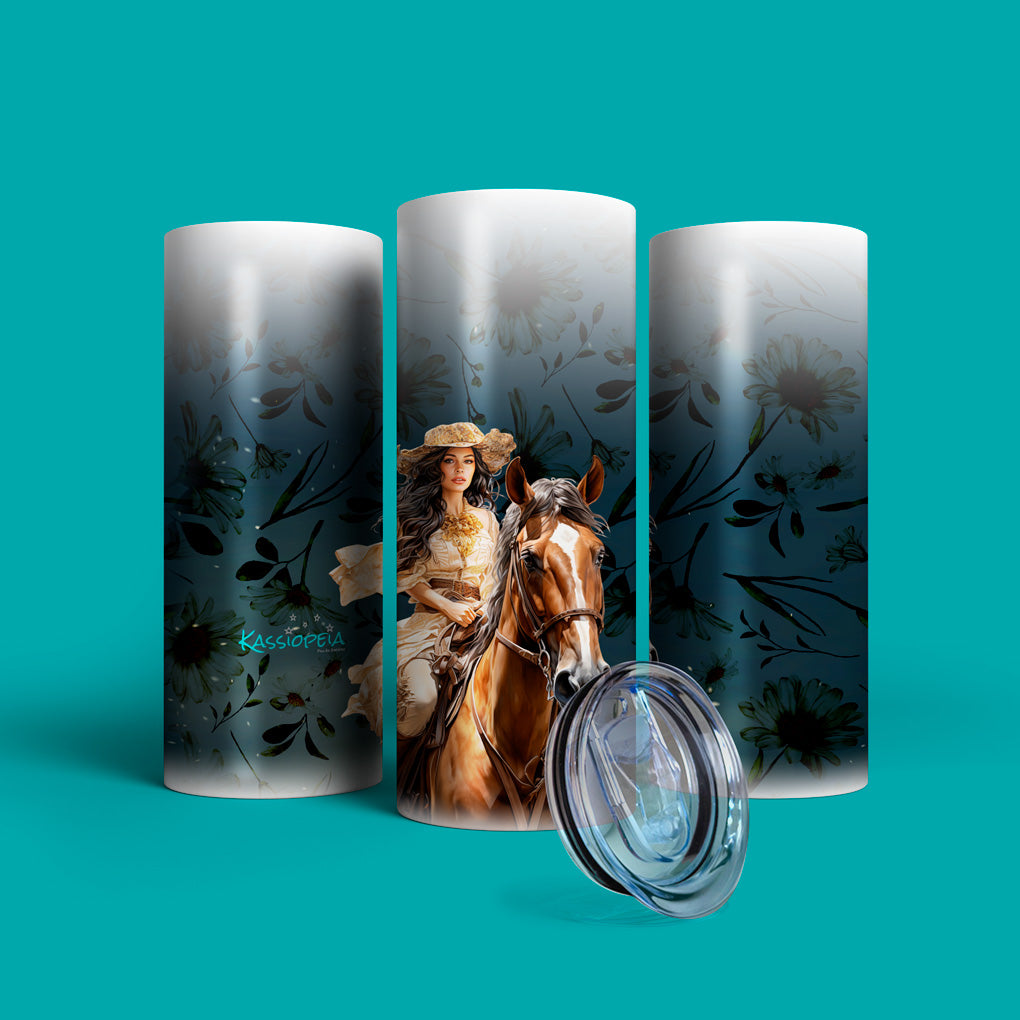 Verre en acier inoxydable Marguerite de l&
