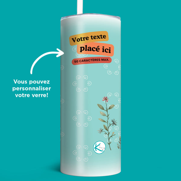 Verre en acier inoxydable Merci pour toutou tout!