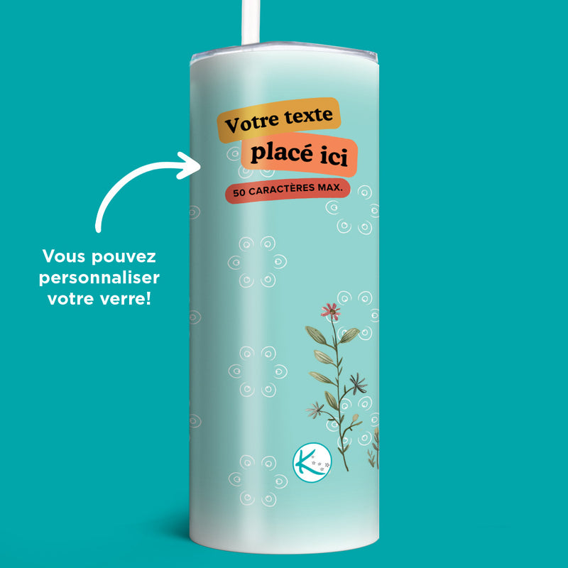 Verre en acier inoxydable Merci pour toutou tout!