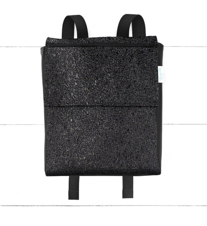 Base - 8" Mini Kangourou Paillettes noires