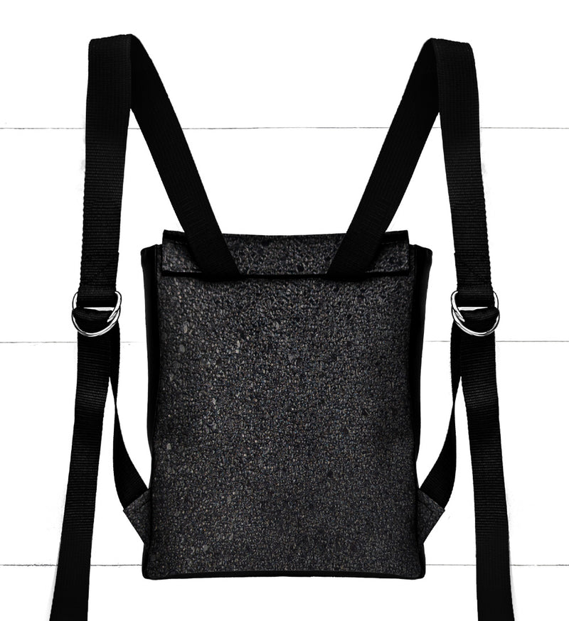 Base - 8" Mini Kangourou Paillettes noires