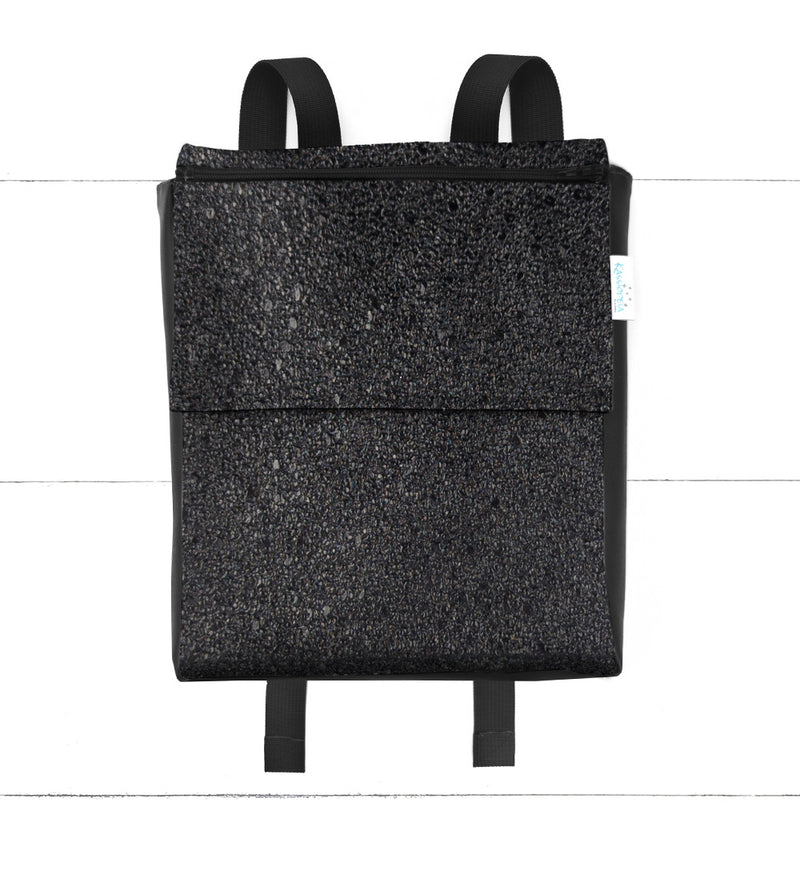 Base - 8" Mini Kangourou Paillettes noires