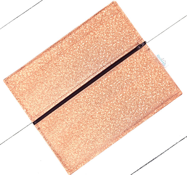 Rabat Paillettes dorées/rosées "flyé" 15"
