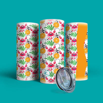 Verre en acier inoxydable Pincettes en vacances