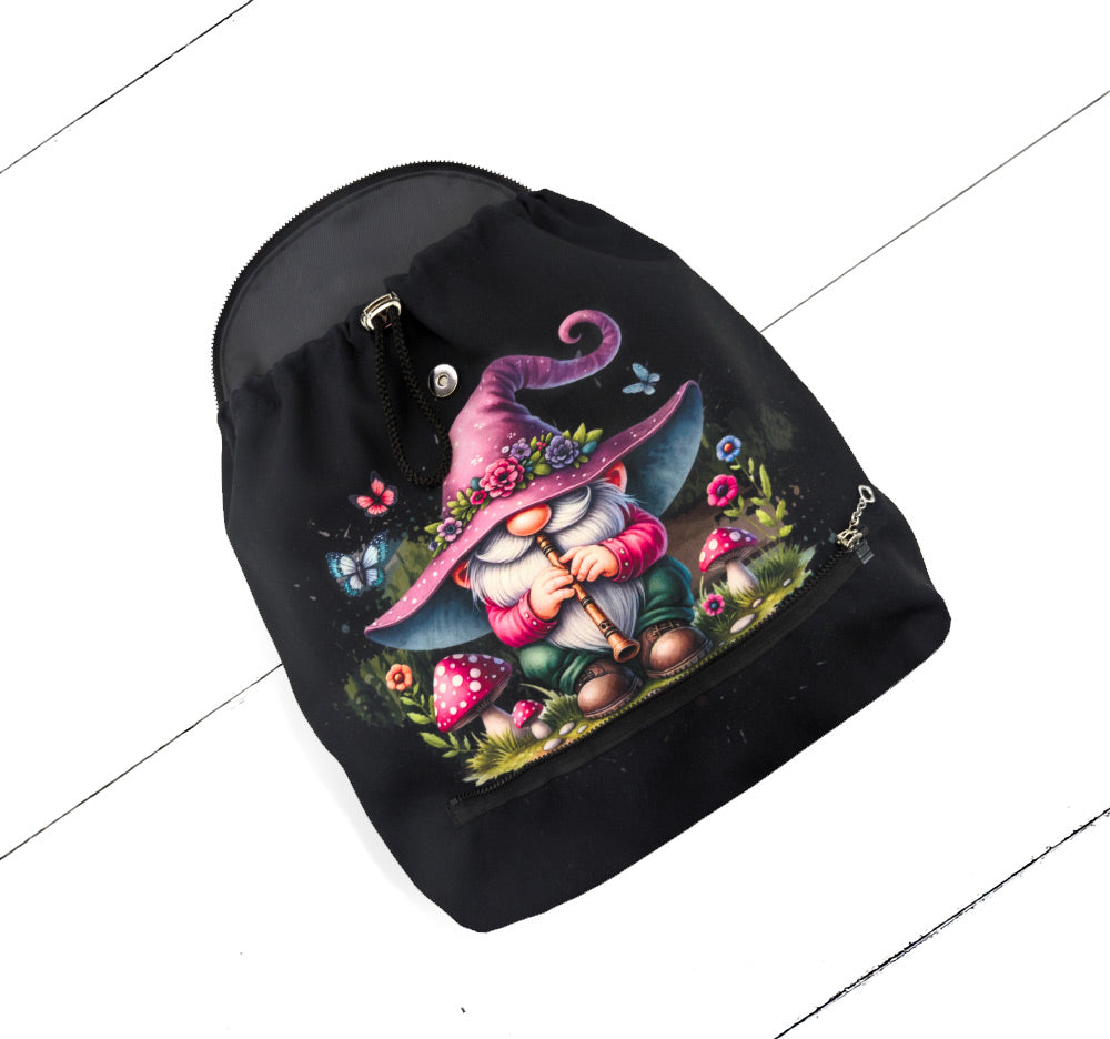 Pochette Coachella Gnome à la flûte