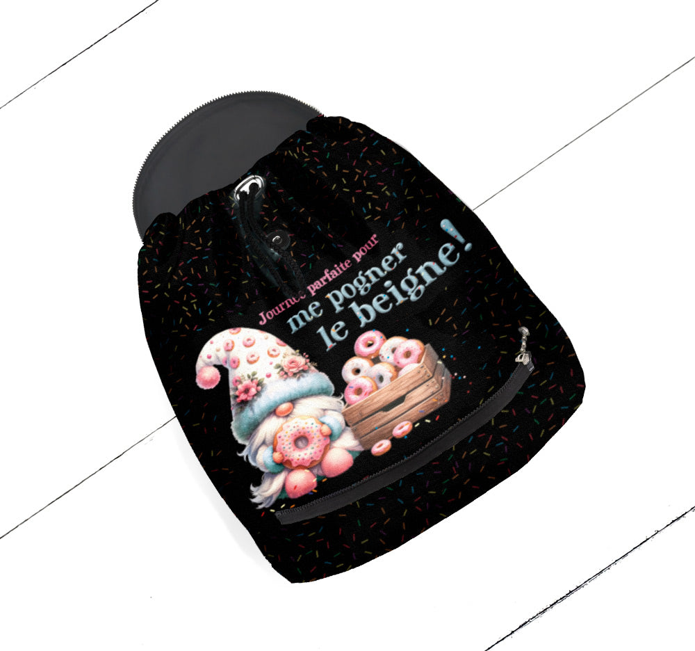 Pochette Coachella Gnome aux beignes