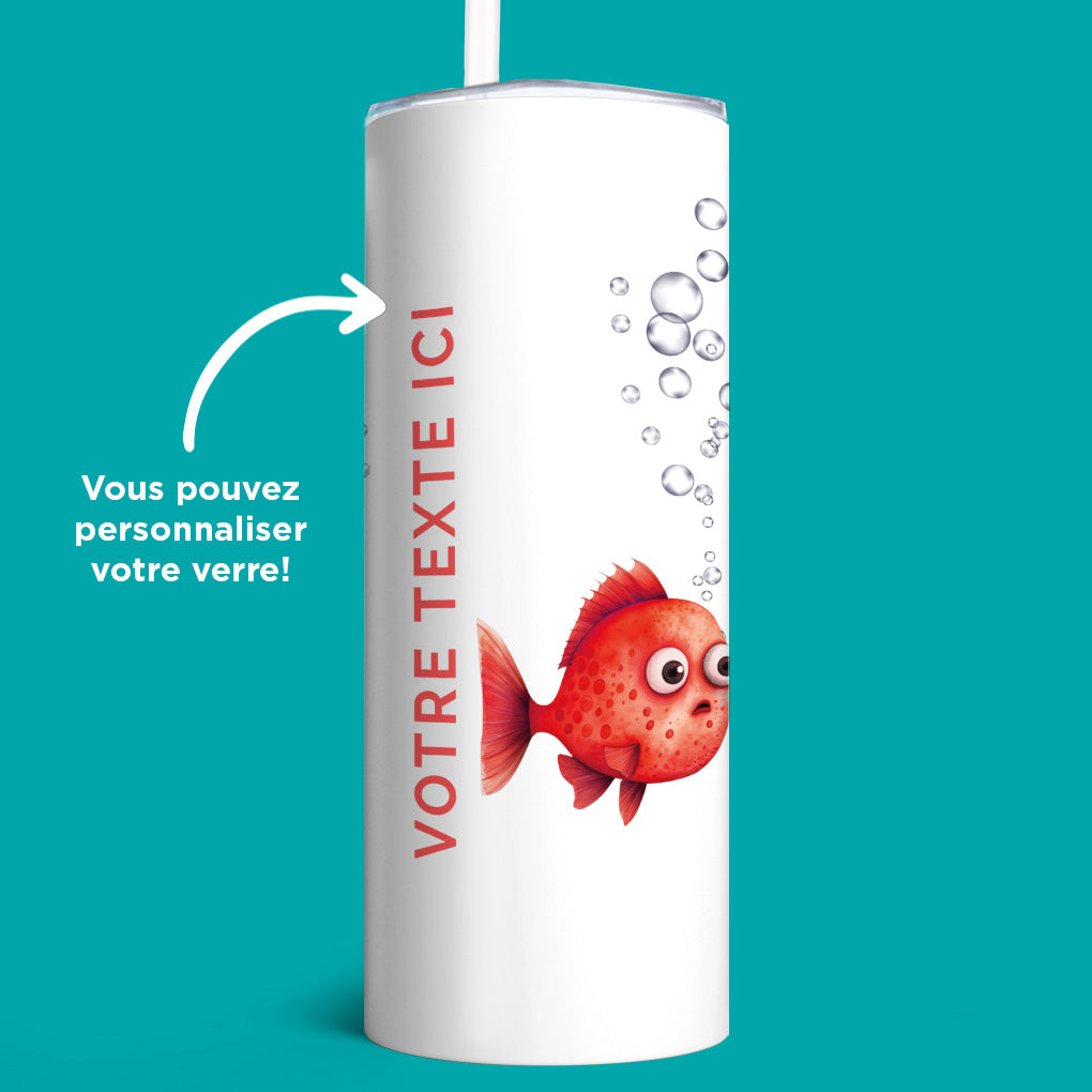 Verre en acier inoxydable Mémoire de poisson