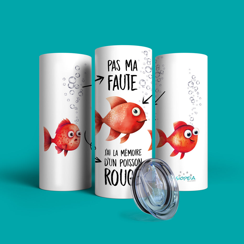 Verre en acier inoxydable Mémoire de poisson