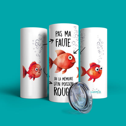 Verre en acier inoxydable Mémoire de poisson
