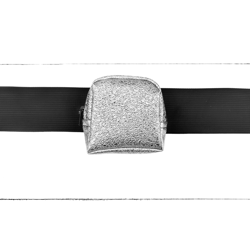 Porte-sous paillette argentées