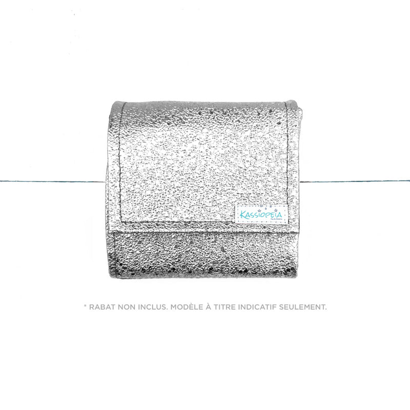 Base de mini portefeuille Paillettes argentées