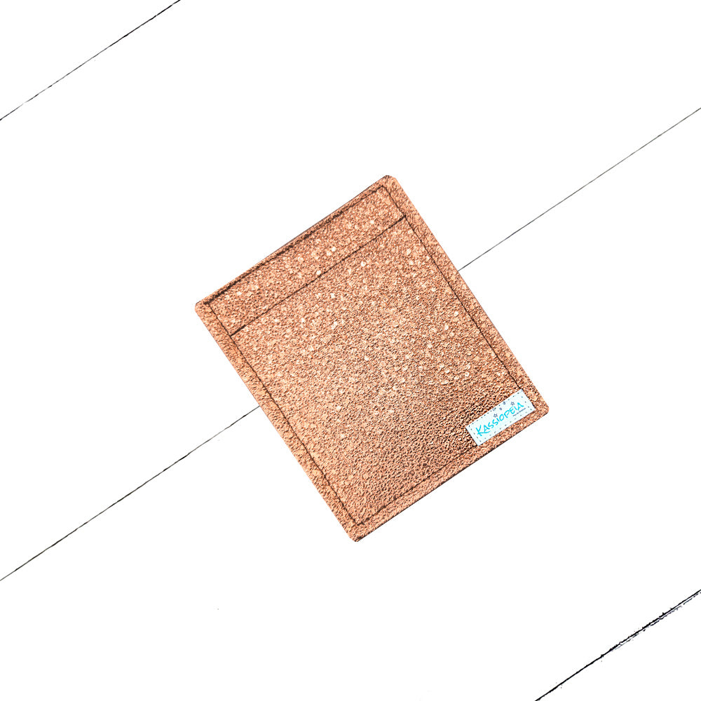 Rabat de Portefeuille Paillettes dorées/rosées