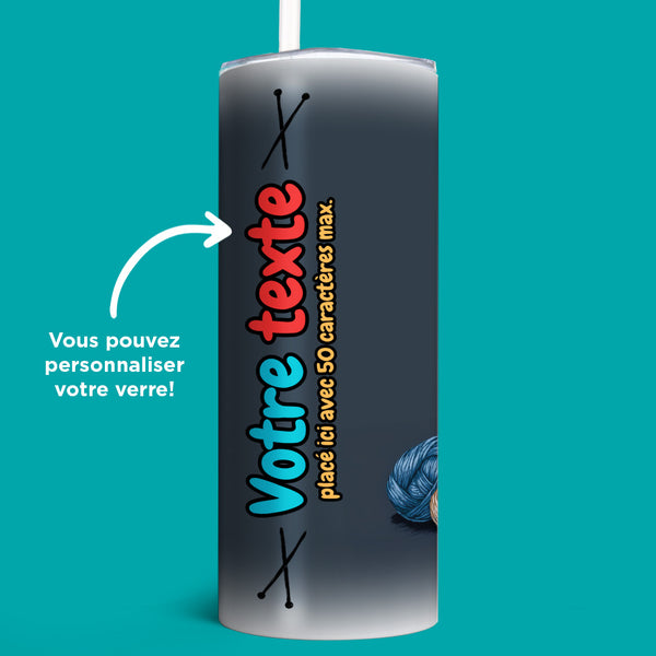 Verre en acier inoxydable Sous la laine