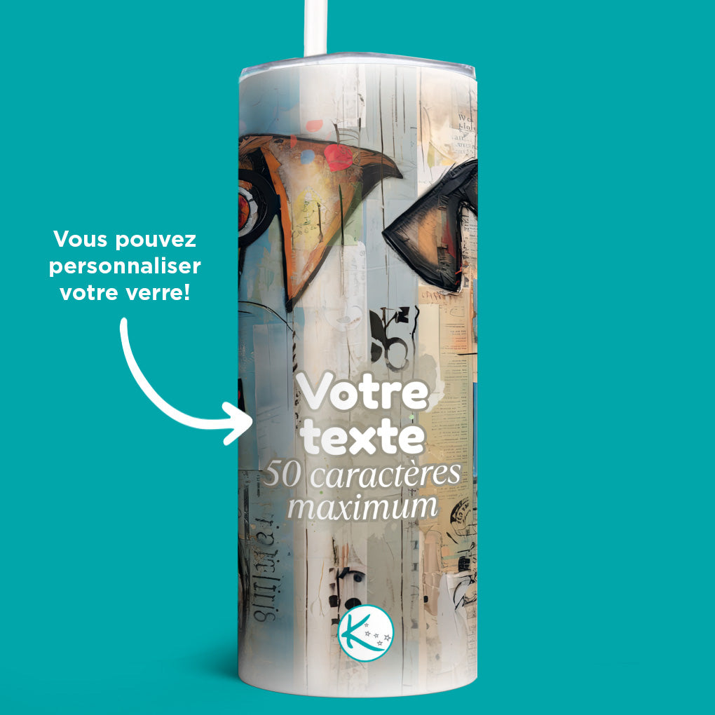 Verre en acier inoxydable Van Dog