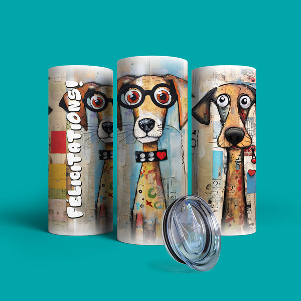 Verre en acier inoxydable Van Dog