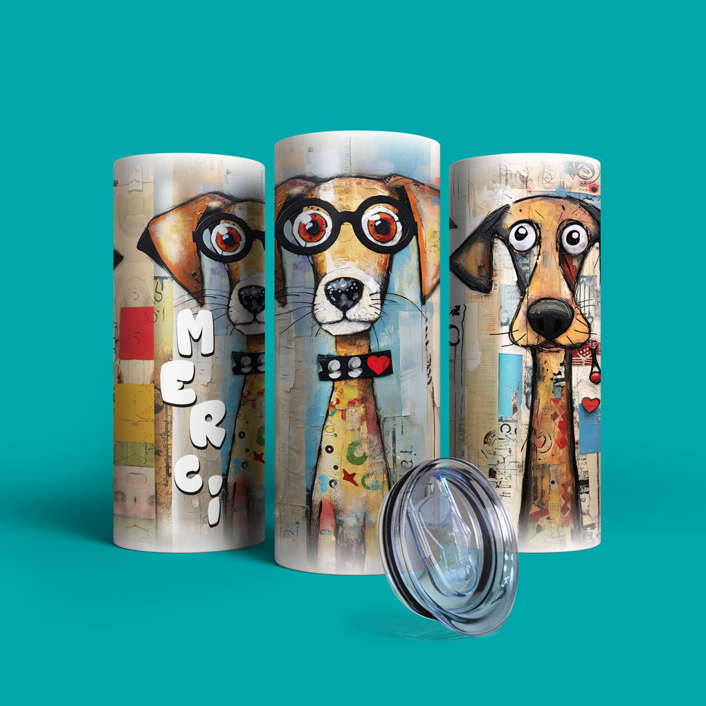 Verre en acier inoxydable Van Dog