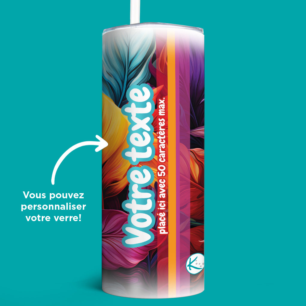 Verre en acier inoxydable Vegas (plumes)