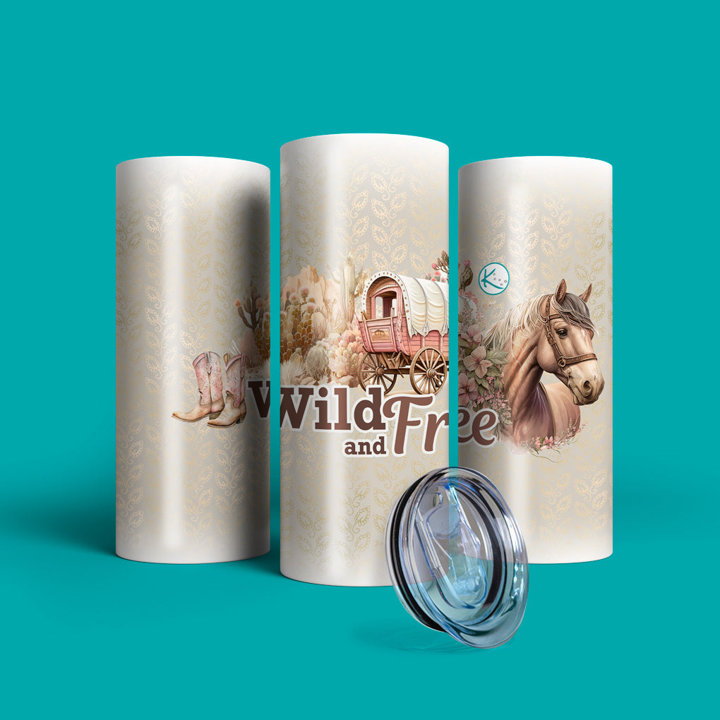 Verre en acier inoxydable Wild and free