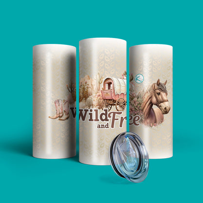Verre en acier inoxydable Wild and free