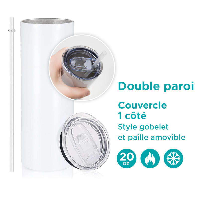 Verre en acier inoxydable Hibou bohème