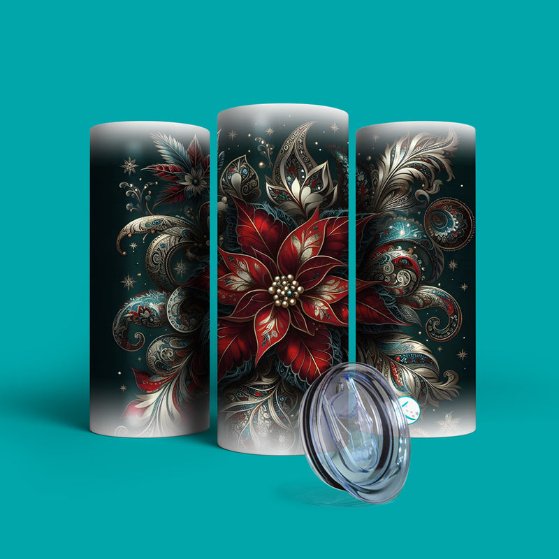 Verre en acier inoxydable Pétales de glace