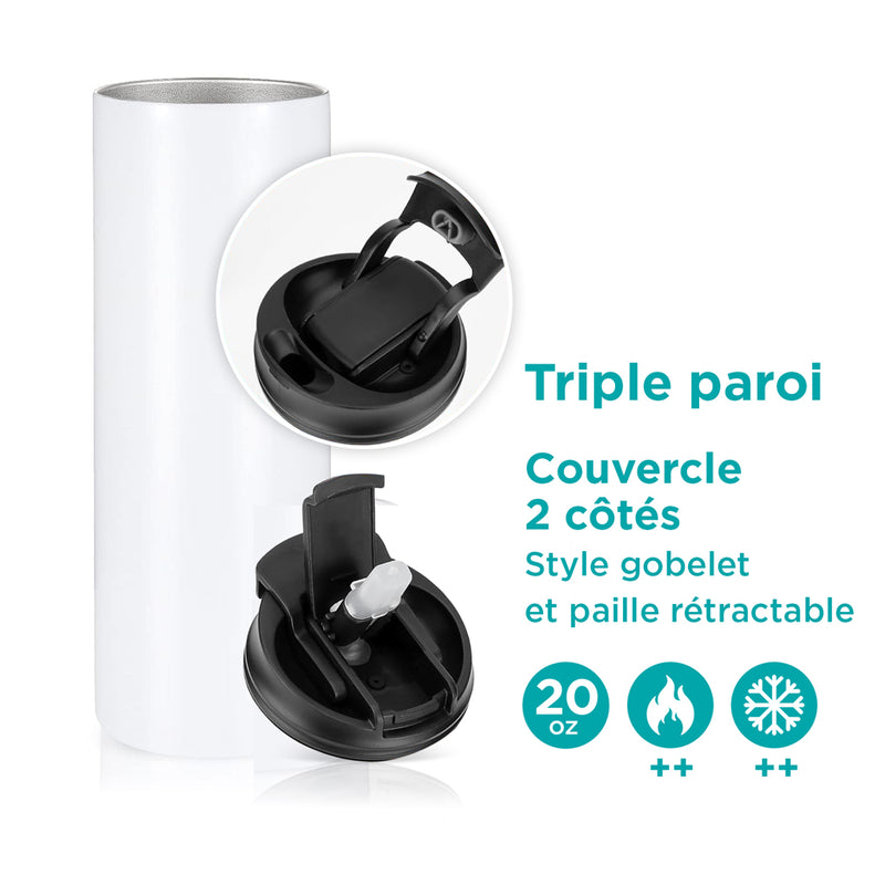 Verre en acier inoxydable Hibou bohème