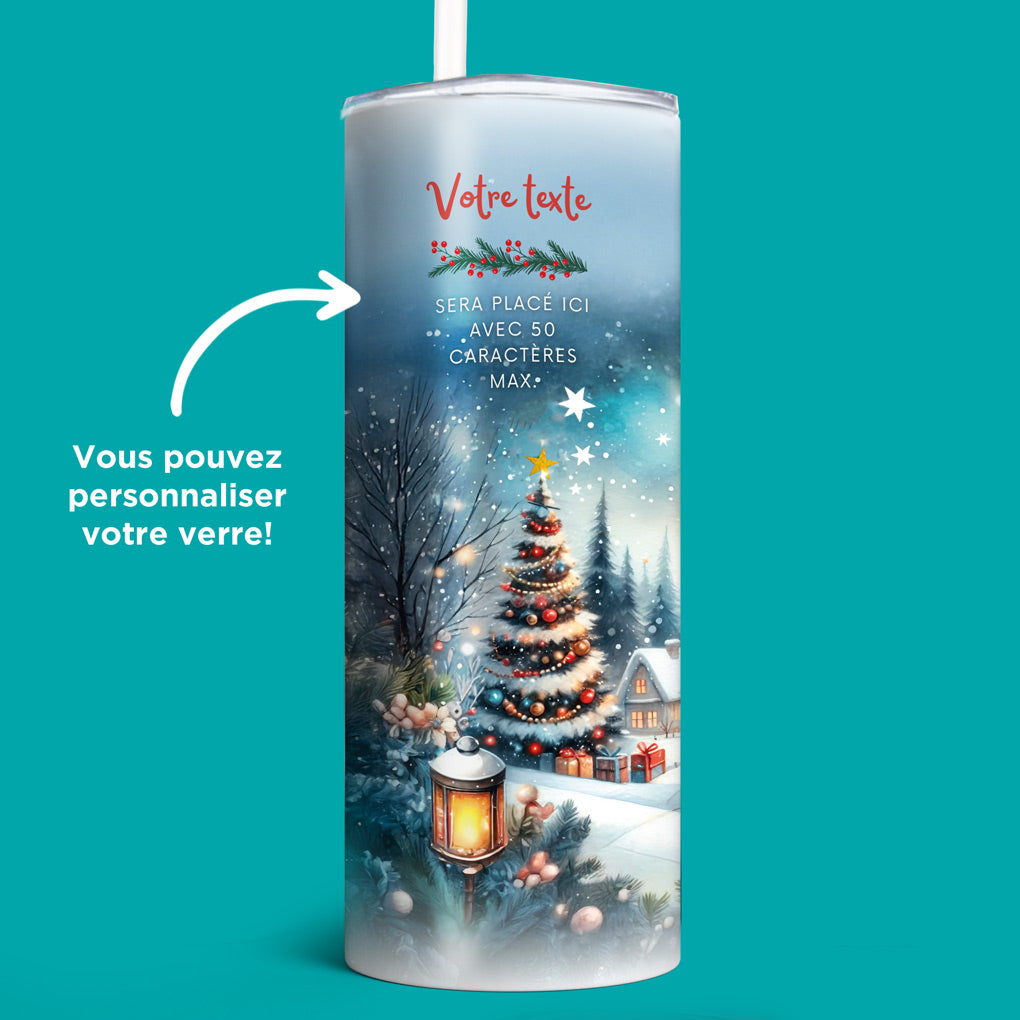 Verre en acier inoxydable Village d&