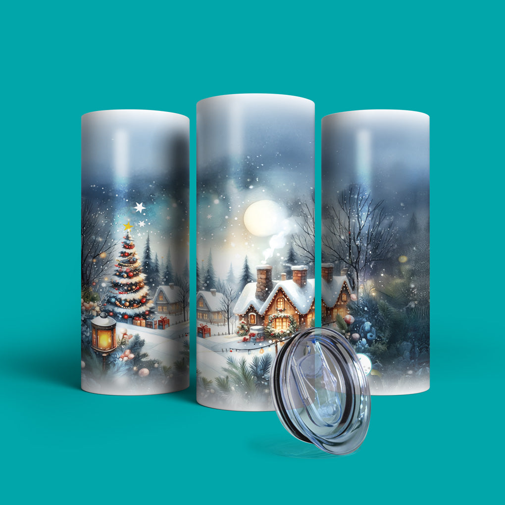 Verre en acier inoxydable Village d&