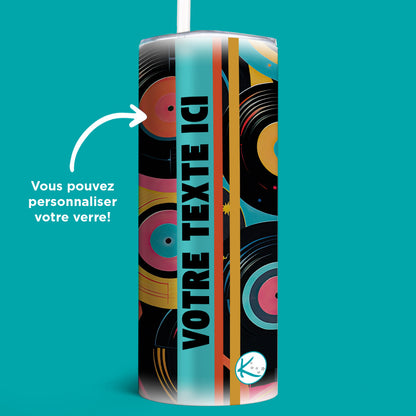 Verre en acier inoxydable Vinyles